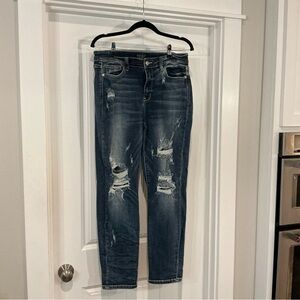 Judy Blue boyfriend fit distressed jeans Size 11